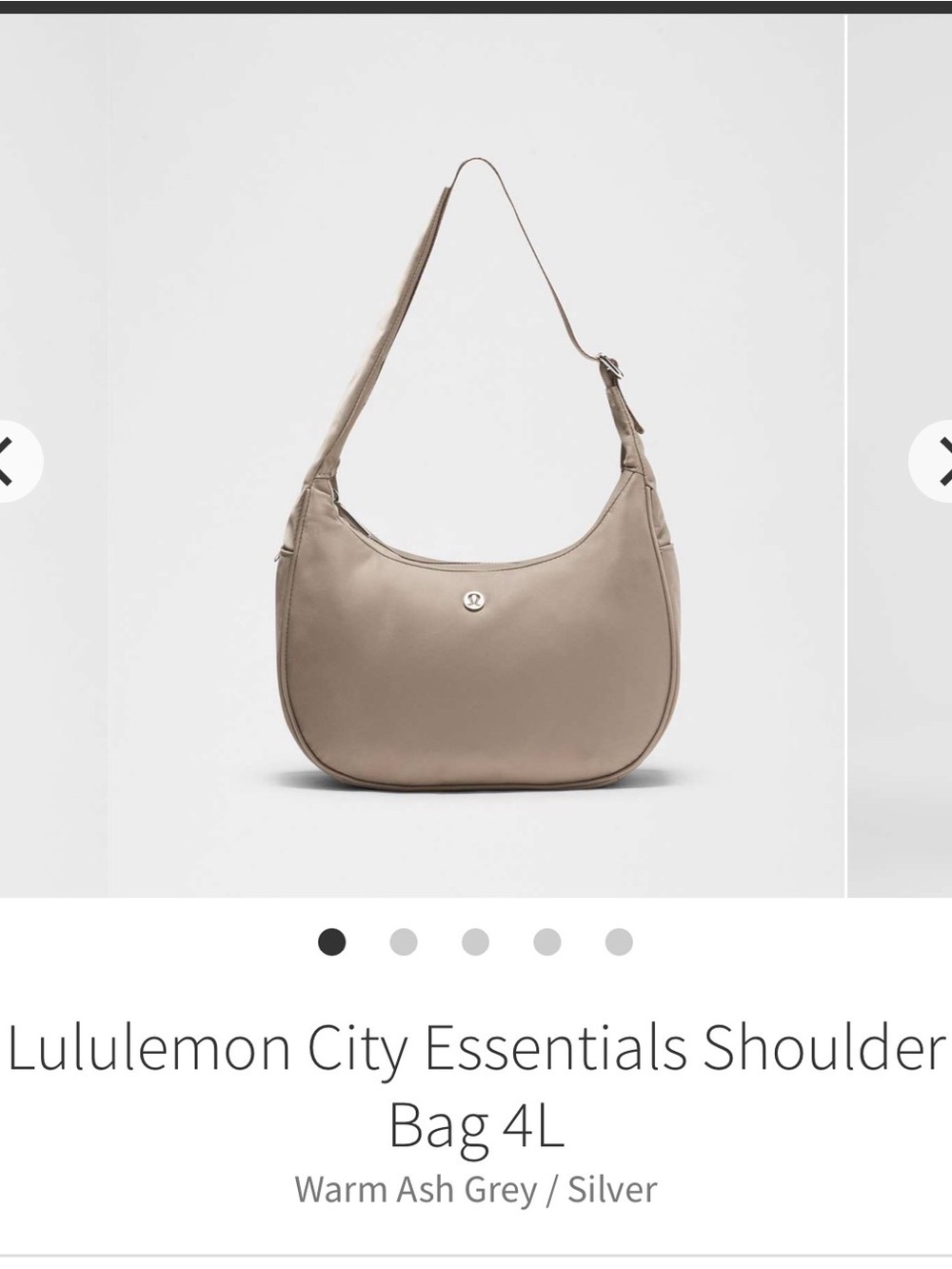 lululemon city essentials shoulder bag 4L